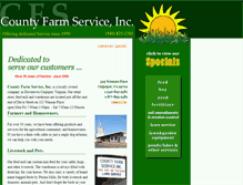 Tablet Screenshot of countyfarmservice.com